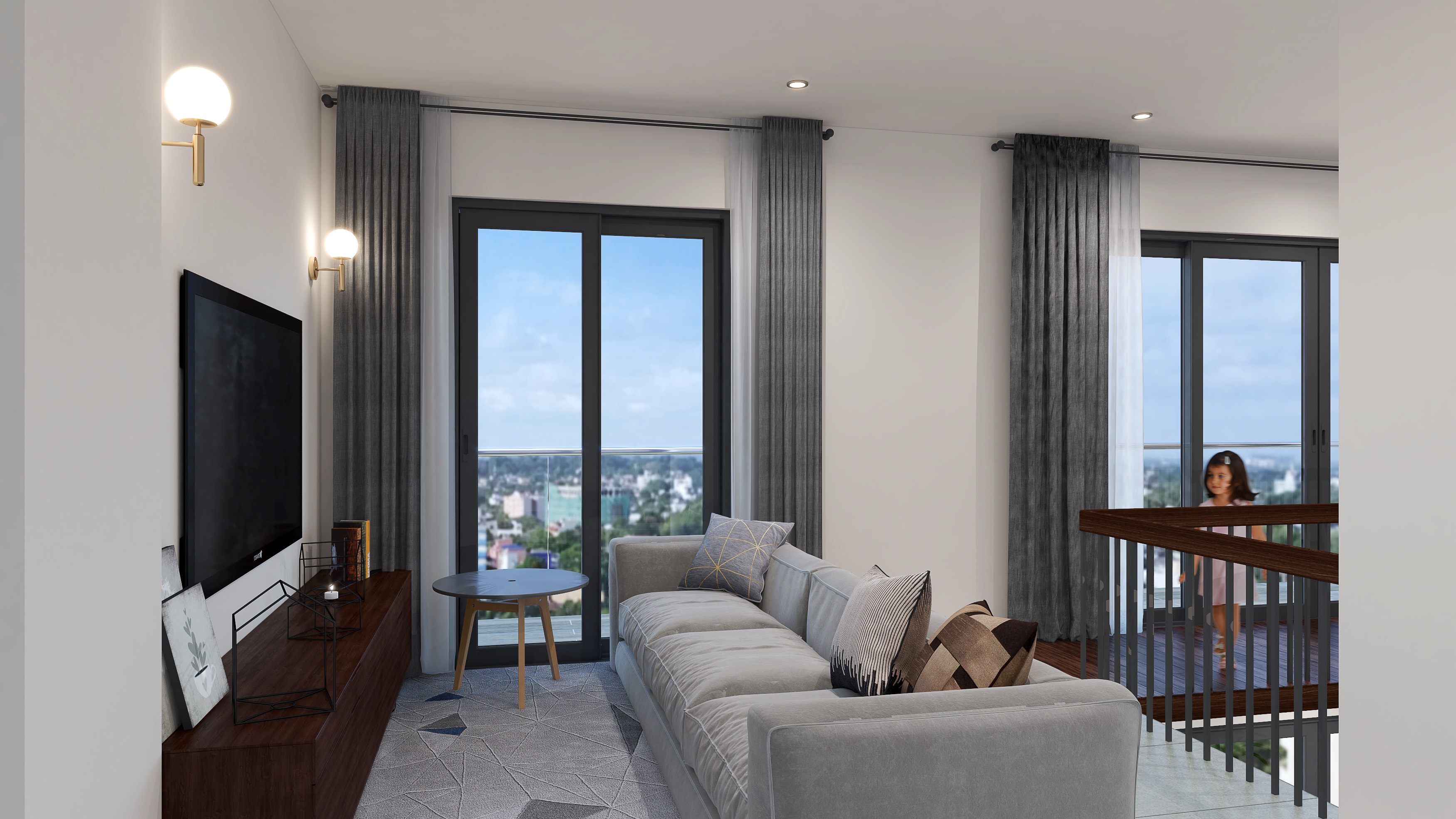 Living room with sofa